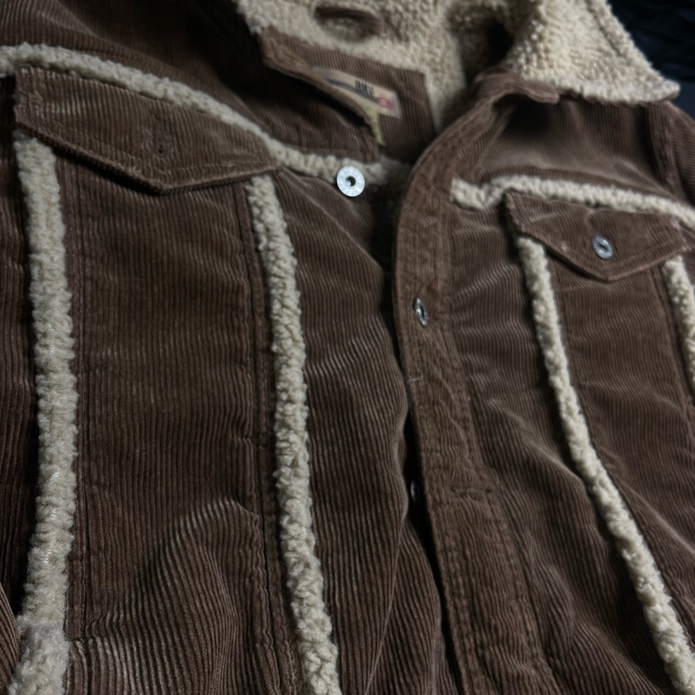 BKE Brown Corduroy Jacket with Sherpa Lining - Picture 2 of 5